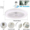Modern LED Ceiling Fan Light with Remote Control