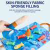 Montessori Cloth Fishing Game with Stacking Cups & Counting Set
