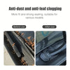 Before and after comparison showing anti-dust and anti-leaf clogging features of wiper arm hole covers