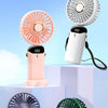 Portable Neck Fan with LED Display and Phone Stand
