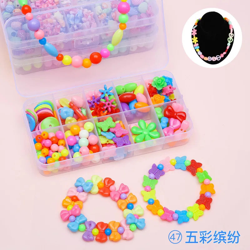 Kit de Joyería DIY para Niñas: Crea tus Propias Pulseras y Collares
