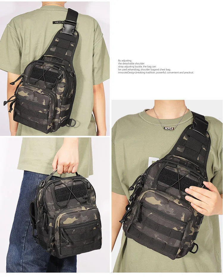 Tactical Sling Bag with MOLLE System for Outdoor Adventures