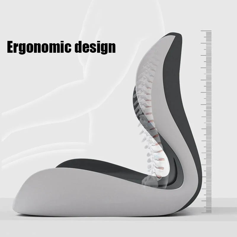Ergonomic Car and Office Seat Cushion with Lumbar Support