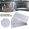 A stack of white sound deadener heat insulation mats for automotive use.