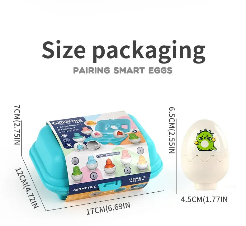 Montessori Shape-Matching Egg Puzzle Set for Toddlers