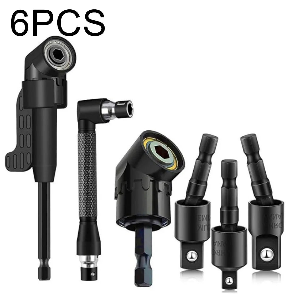 Flexible Drill Bit Extension & Right Angle Adapter Kit