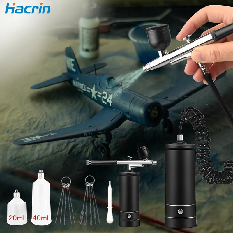 Kit de Aerógrafo Recargable y Portátil para Uñas