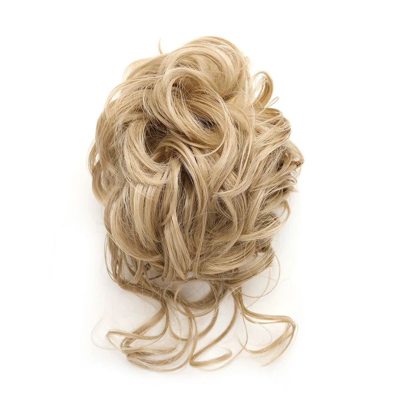 Synthetic Messy Bun Hair Extension with Claw Clip