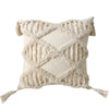 Housse de Coussin en Coton Bouffant avec Frange