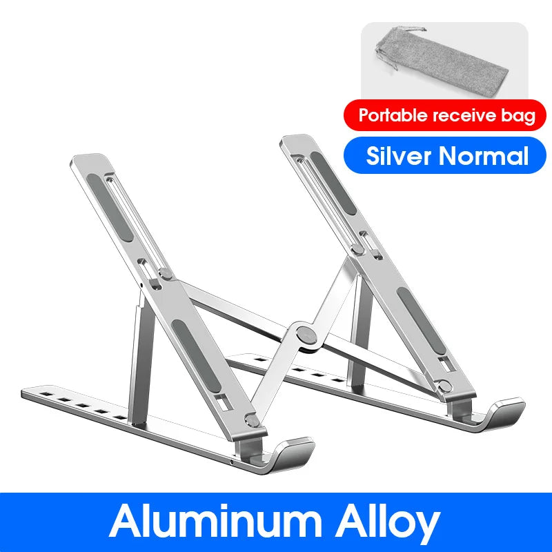Adjustable Aluminum Laptop Stand with Cooling Design