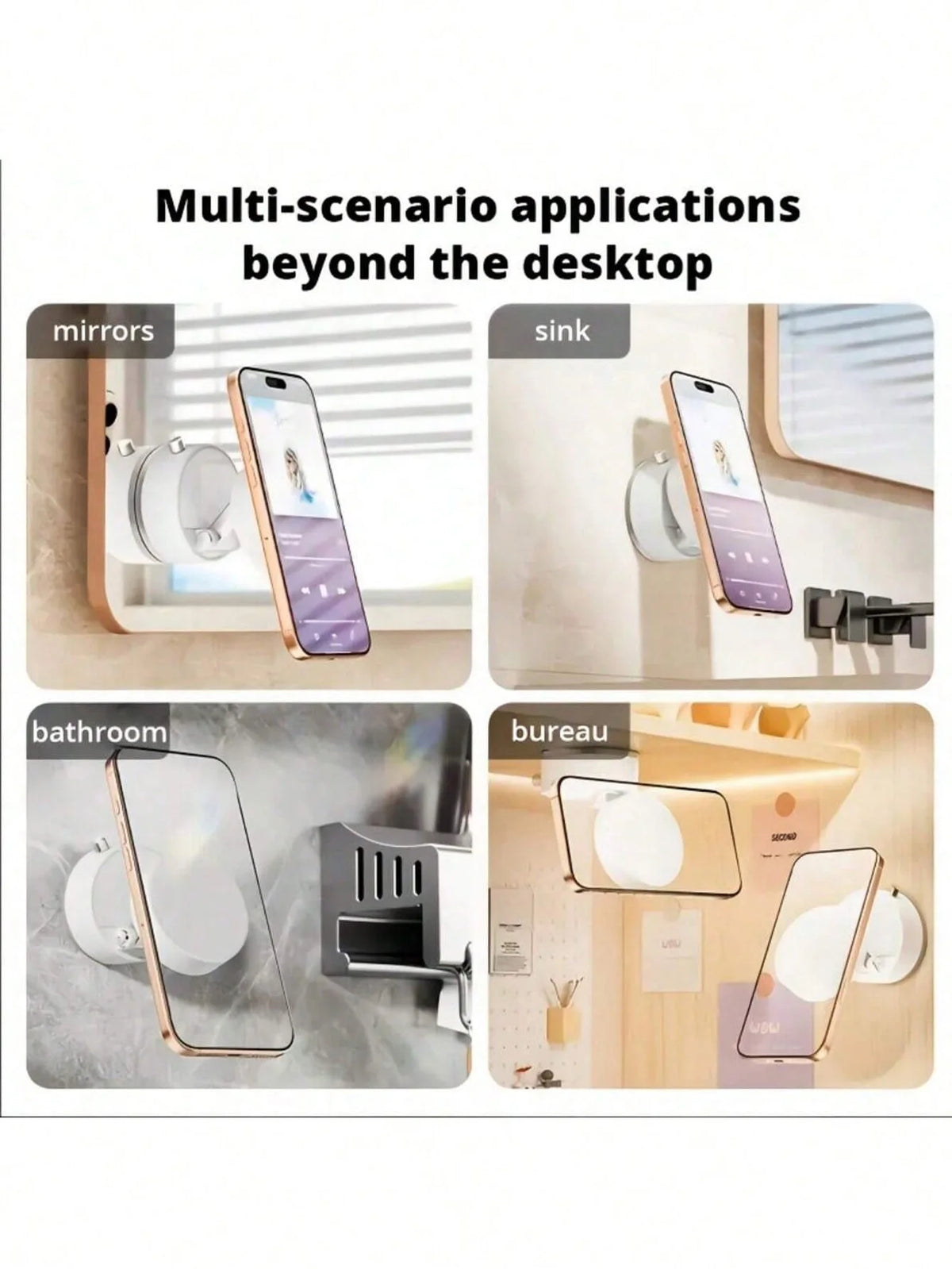 Foldable Magnetic Phone Holder for Car & Desk