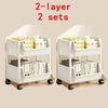 Rolling Storage Cart with Wheels – Multi-Purpose Kitchen, Bathroom & Office Organizer