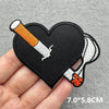 Black & White Racing Flag Embroidered Patches (Iron-On / Sew-On)