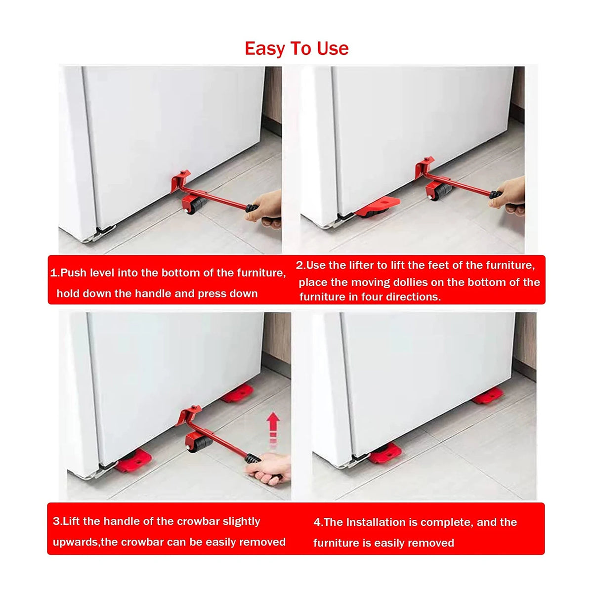 Heavy Duty Furniture Lifter with Moving Wheels