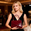 Vintage-Inspired Glossy Evening Handbag