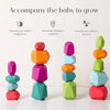 Wooden Rainbow Stacking Stones – Montessori Balancing Blocks for Kids