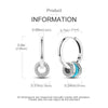 Triple-Layer CZ Hoop Earrings