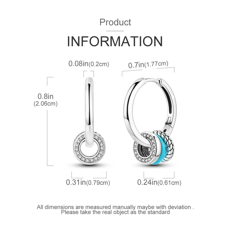 Triple-Layer CZ Hoop Earrings