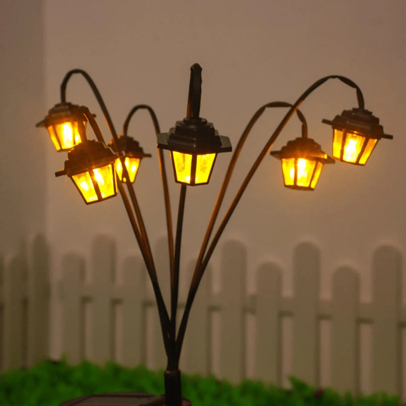 Vintage Solar-Powered Garden Lantern