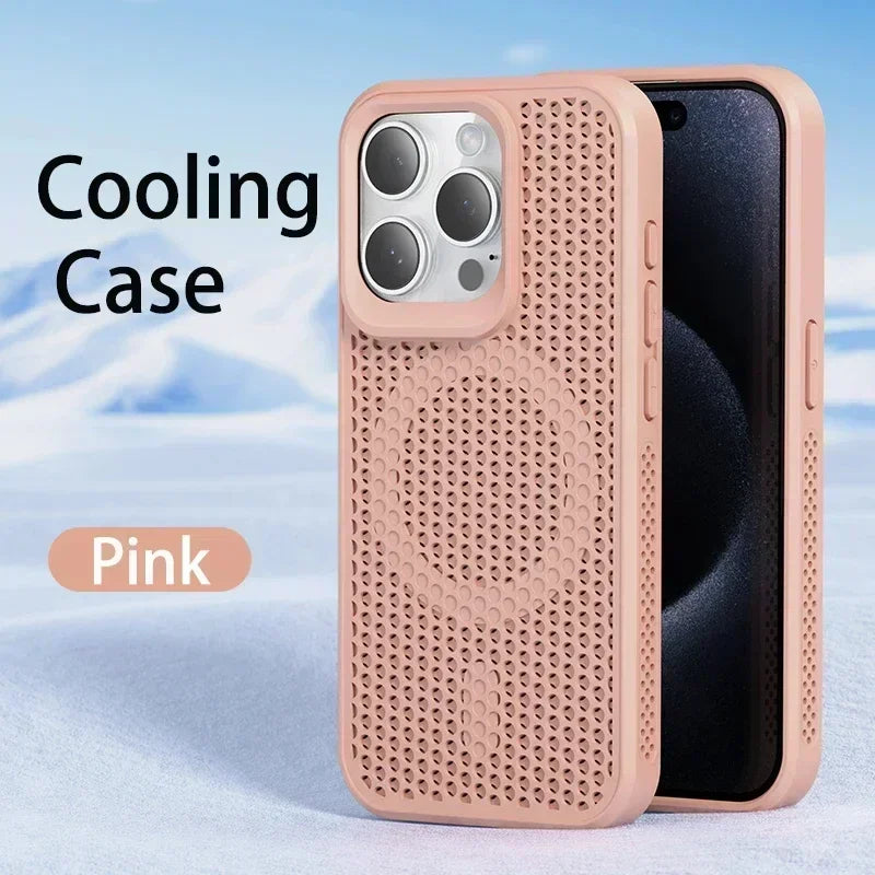 حافظة هاتف بإطار صلب مغناطيسي لآيفون