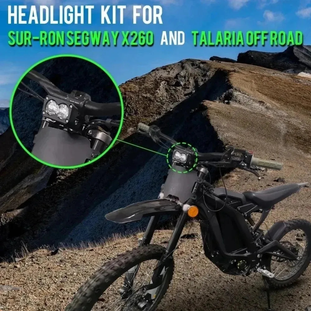 20W LED Spot and Flood Headlight Combo for Electric Bikes