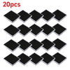 Clear Plastic Square Coin Holder Capsules with Foam Inserts (20-Pack)