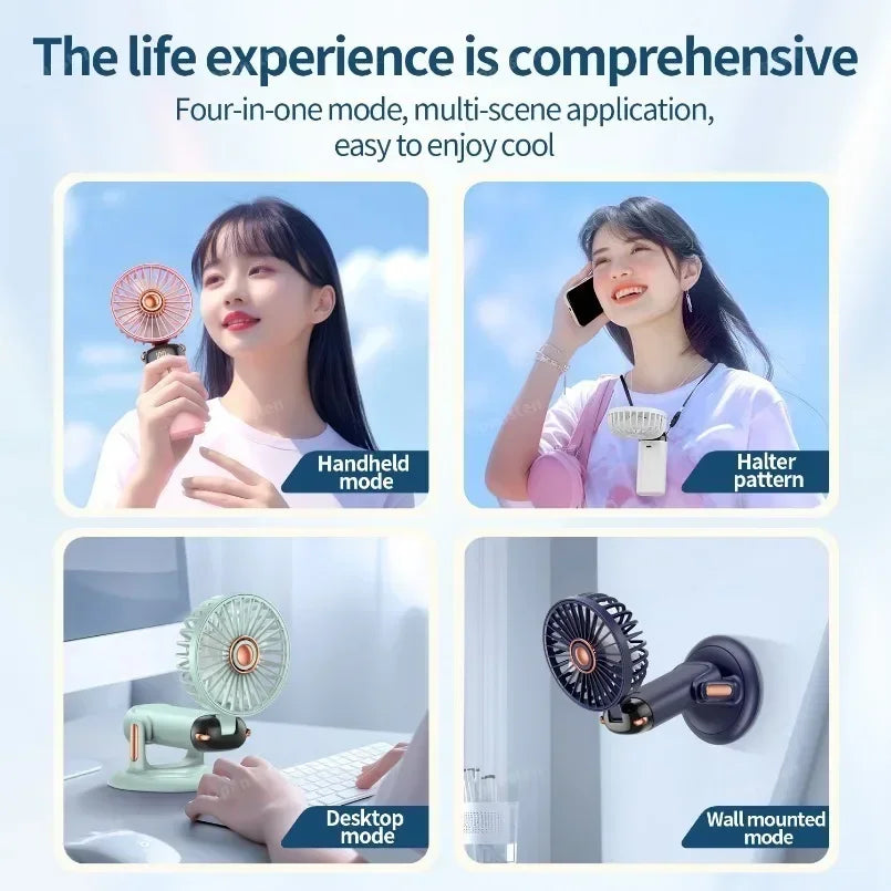 Foldable Rechargeable Handheld Cooling Fan