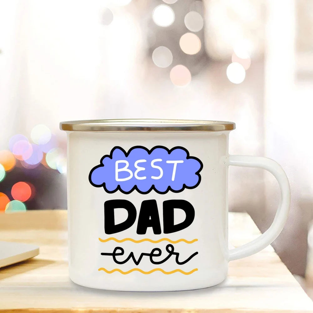 Tasses en émail pour cadeaux de la fête des Pères