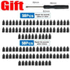 A set of self-repair rubber tire puncture nails for repairing tire wounds.