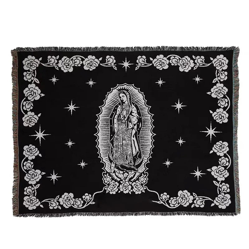 Virgin Mary Tapestry Throw Blanket