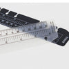 Multifunctional Transparent PVC Bookmark Ruler for Loose-Leaf Notebooks