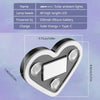 A heart-shaped solar ambient light featuring four LED lamp beads and a rectangular panel.