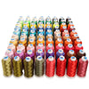 80-Color Polyester Embroidery Thread Set with Large 4000m Spools