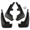 A pair of black mud flaps, including front and rear splash guards for a Mazda CX-30.