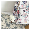 Butterfly Print Canvas Backpack for Women