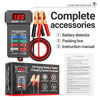 12V Car Battery Tester with LED Display and Reverse Connection Alarm