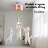 Juguete Colgante Automático para Gatos con Plumas y Cuerdas