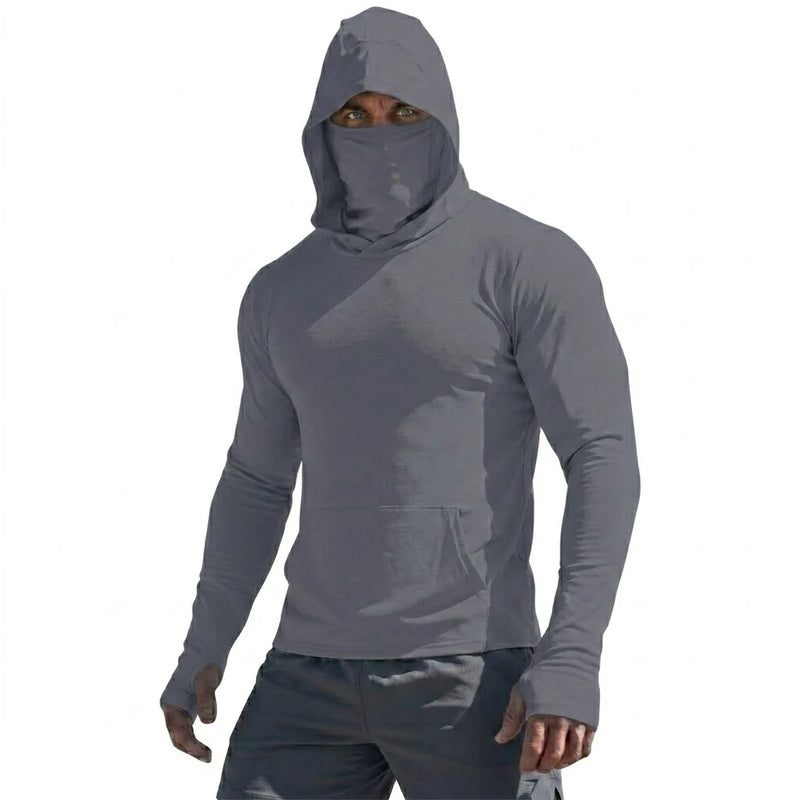 Sudadera con capucha para hombre con protección solar UPF 50+