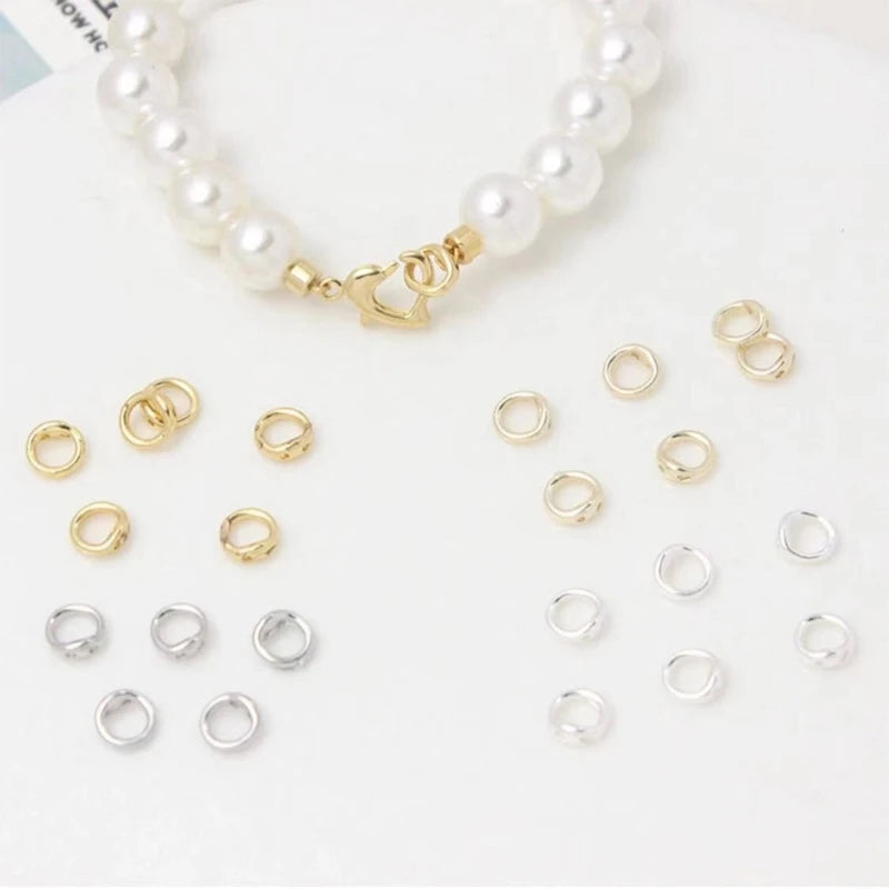 Double Hole Connector Rings for Jewelry Making
