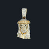Iced-Out Cross Pendant Necklace with Tennis Chain