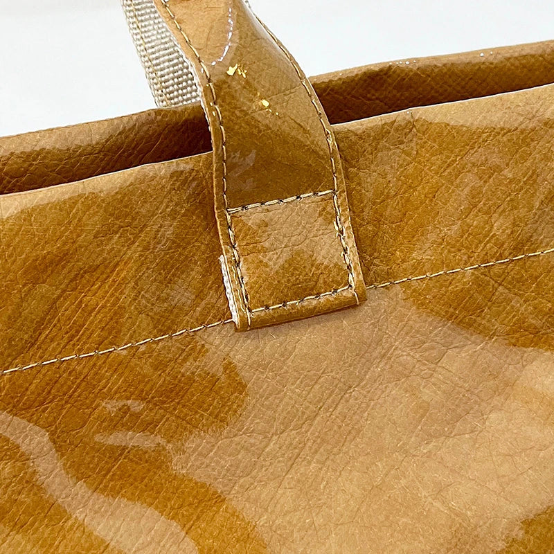 Clear PVC Tote Bag with Letter Print