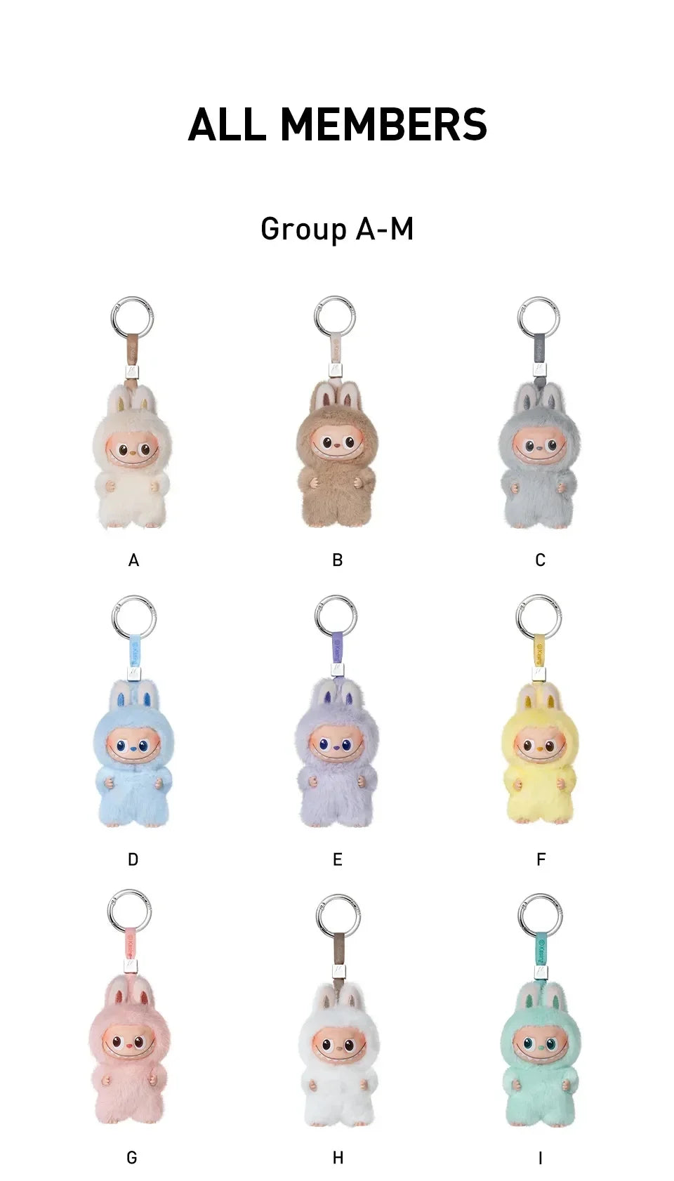 Labubu The Monsters Vinyl Face Plush Doll Pendant Keychain