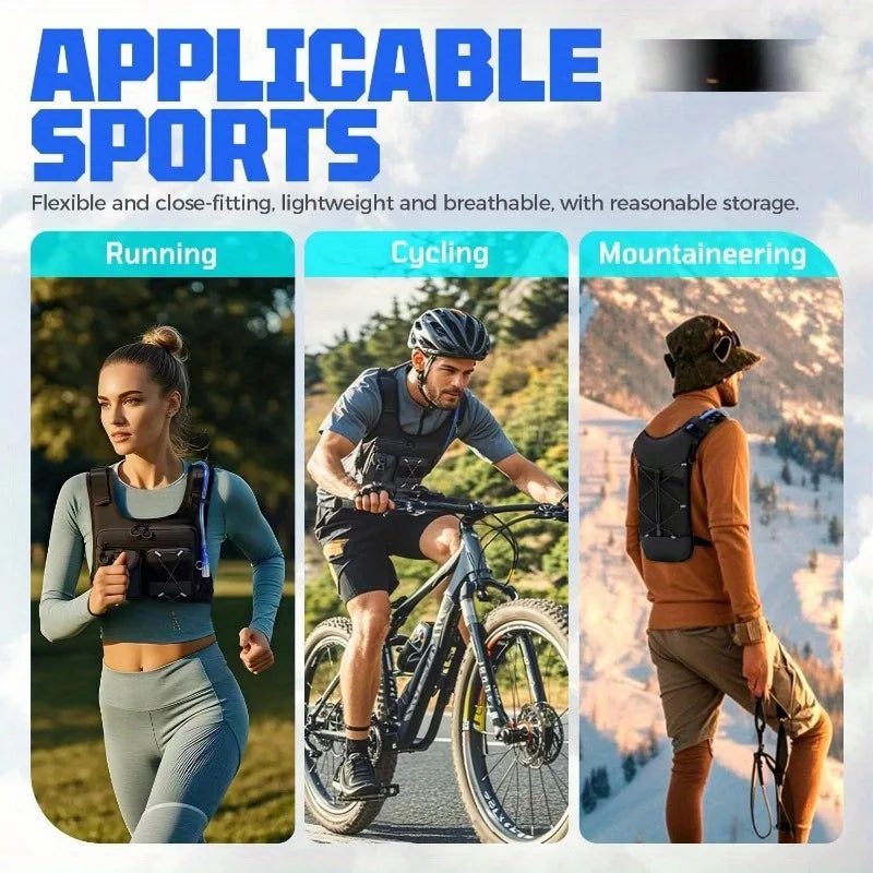 Lightweight Running Chest Pack for Hiking & Cycling