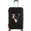 Elastic Luggage Cover with Gold Letter Design