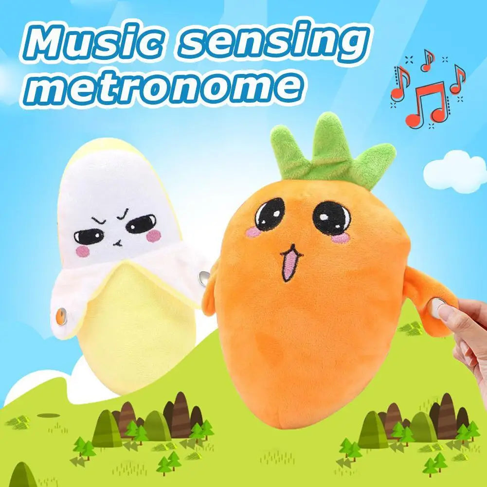 Banana Rhythm Sensing Plush Toy for Kids