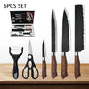 Forged Hammer-Pattern Kitchen Knife Set