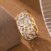 Two-Tone Copper Scroll Ring for Women