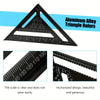 Aluminum Alloy Triangular Ruler Protractor & Square Gauge