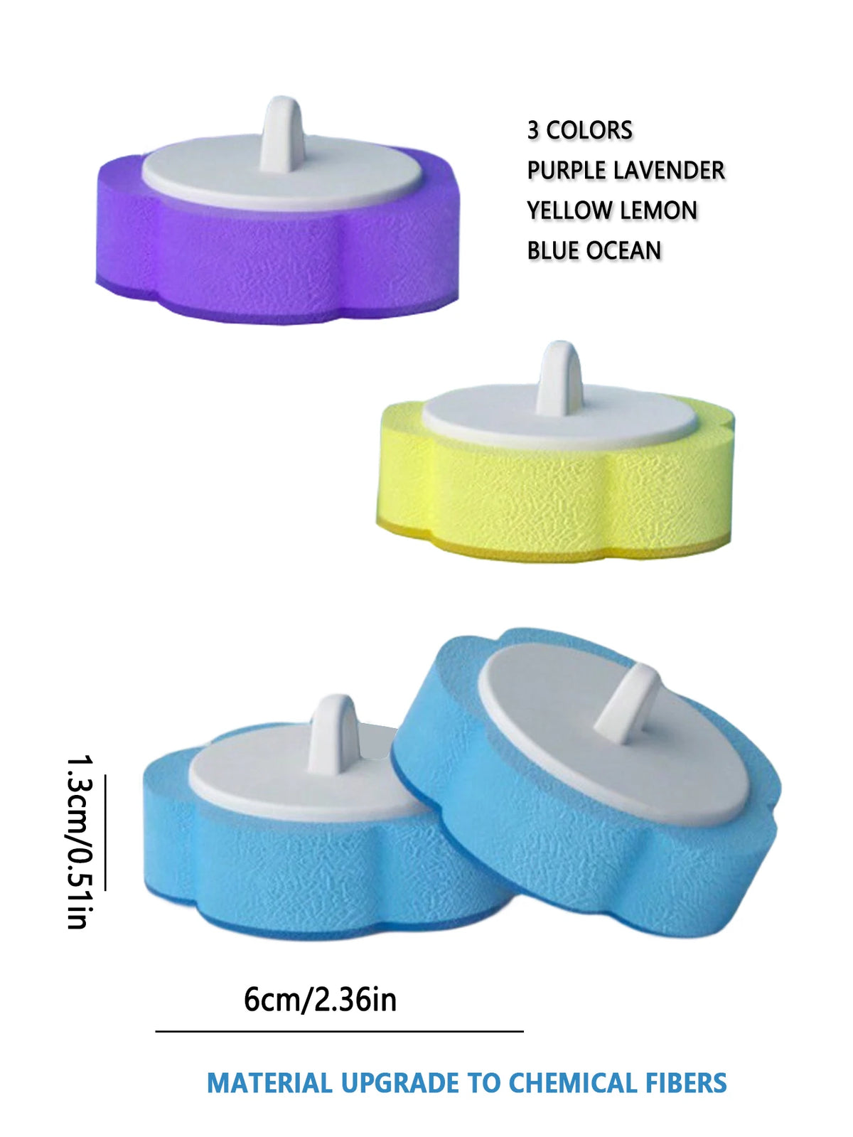 Disposable Toilet Brush Heads with Fresh Scents (3-Pack)