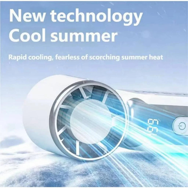 Mini Handheld Turbo Fan with LED Display